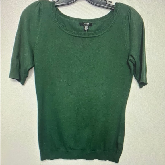 Green Short Sleeve Sweater - Picture 1 of 2